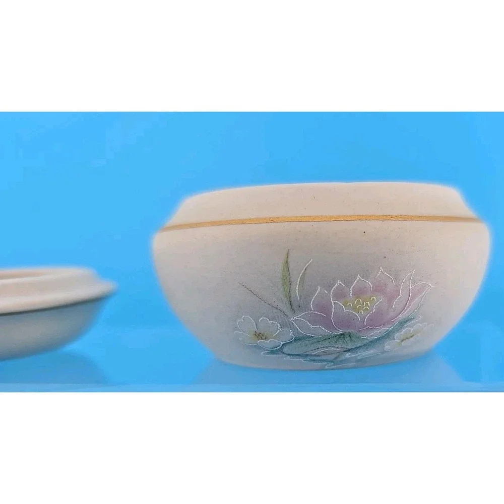 Portuguese Porcelain Lidded Trinket‎ Dish
